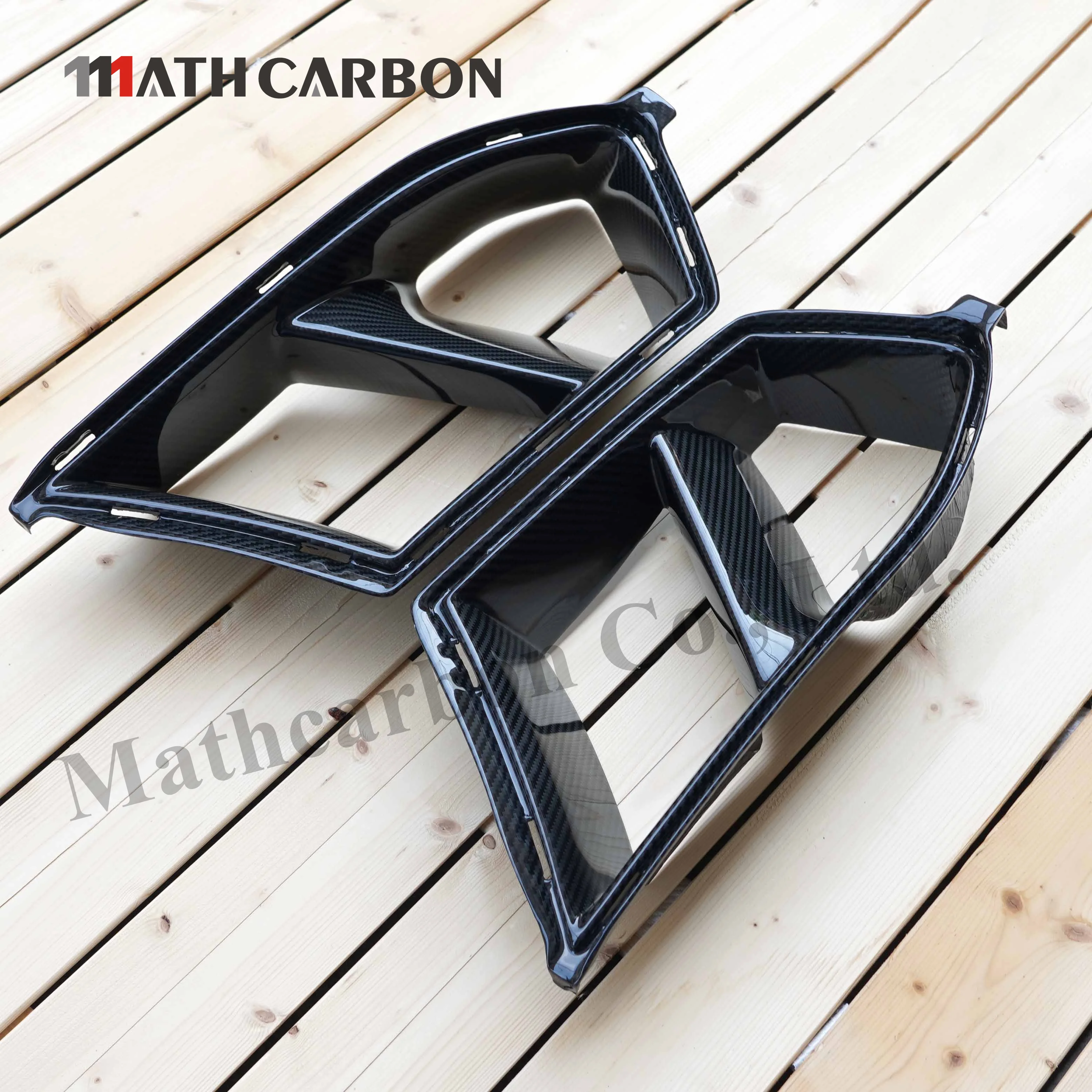 

Mathcarbon Air Ducts Inlets Vent MP Dry Carbon Front Bumper Air Vent for Bmw G80 G82 M3 M4 2021+ M206