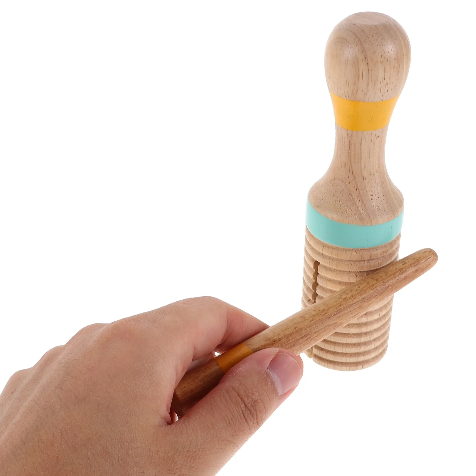 

Orff Percussion Instrument Small Guiro Wooden Kids Musical Toys Hand Percussion Baby Instruments Toddler Rhythm Learning Tool