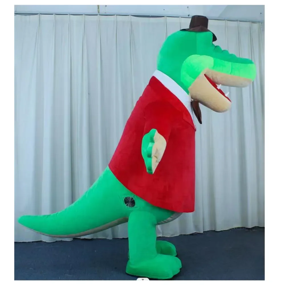 Gena – Costume de Mascotte Crocodile gonflable personnalisé, déguisement fantaisie, thème Anime Cosplay, déguisement de carnaval