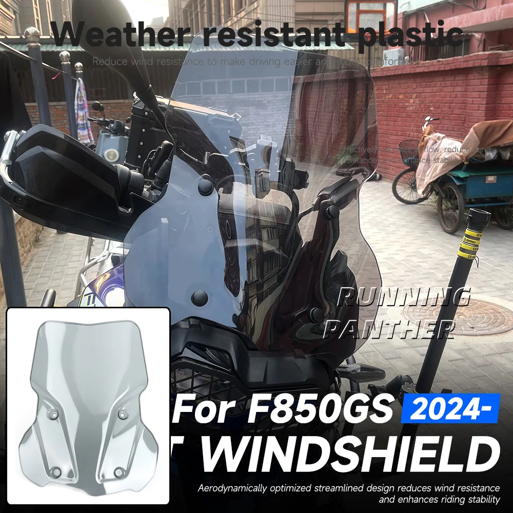 

Motorcycle Parts Front Windscreen Windshield Wind Screen Shield Protector Deflector Guard For BMW F850GS F 850 GS F850 GS 2024-