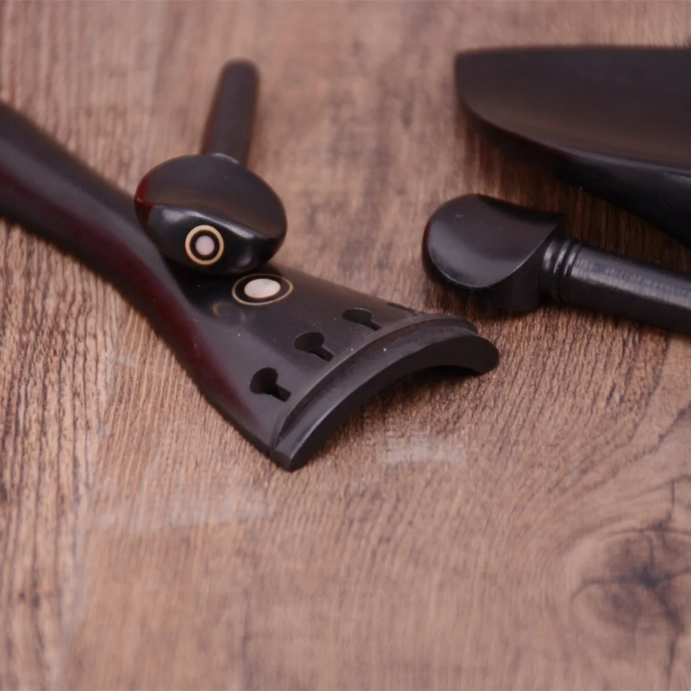 

4Pcs Ebony Violin Pegs Professional Tuning Pegs Replacement Parts Durable Smooth Polished for Violin Ebony Tuning Peg