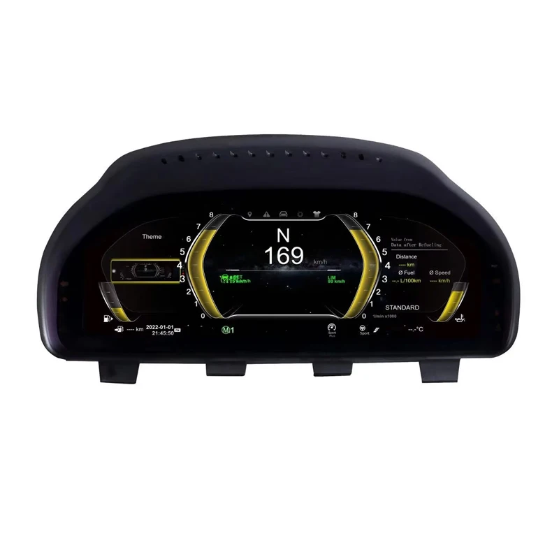 10.25 بوصة شاشة LCD لوحة العدادات لوحة القيادة عداد السرعة الرقمي العنقودية ل 3 سلسلة E90 E92 E60 2005-2012