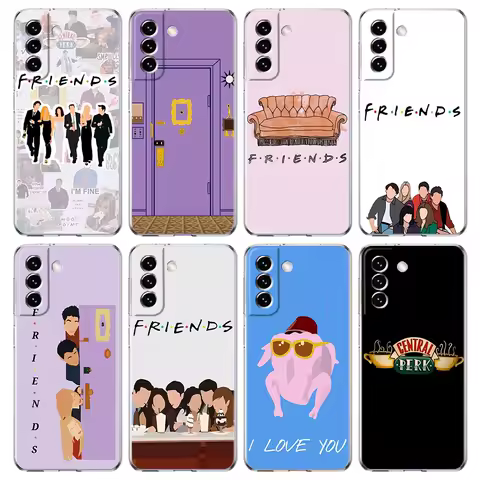 Central Perk Coffee friends tv show Phone Case For Samsung Galaxy S24 Plus S23 S22 S21 S20 FE Ultra 5G S10 S10E S9 Clear Cover