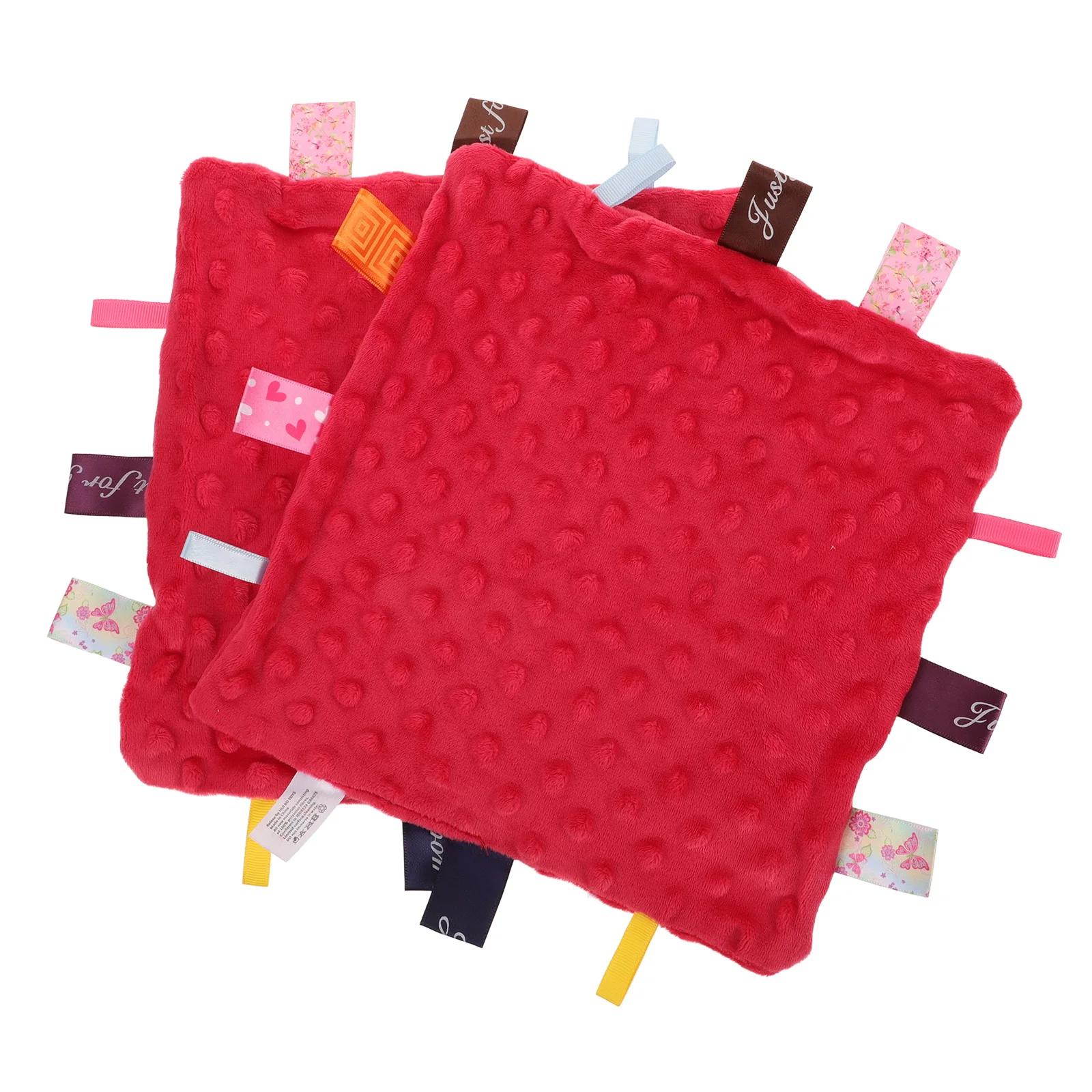 2pcs Soothing Towel for Baby Newborn Super Soft Reusable Handkerchief Lightweight Portable Appeasing Towel Gift Infant Toy