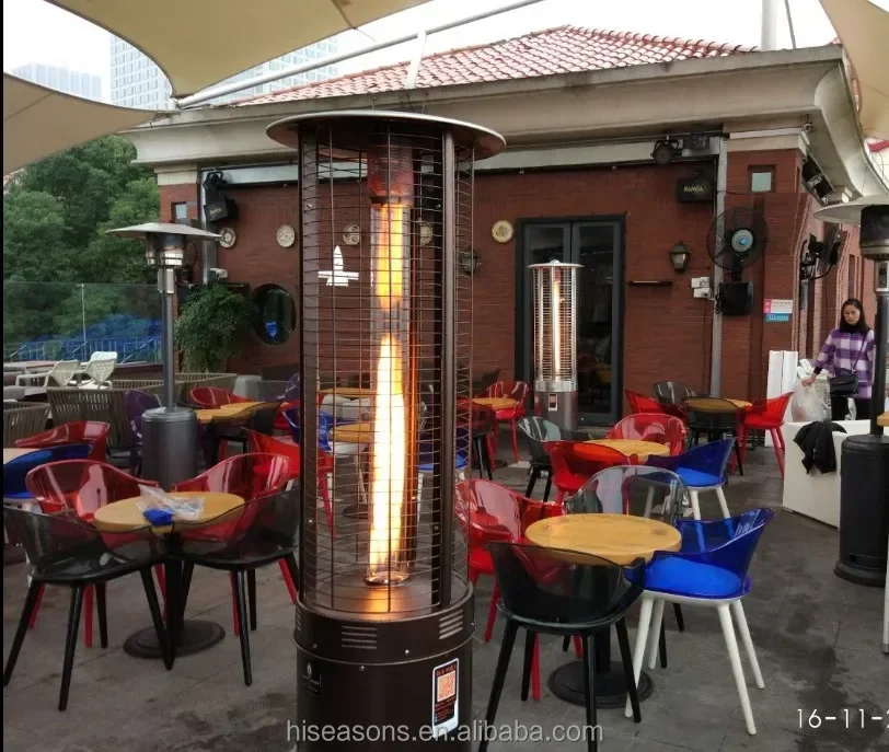 

round outdoor patio heater