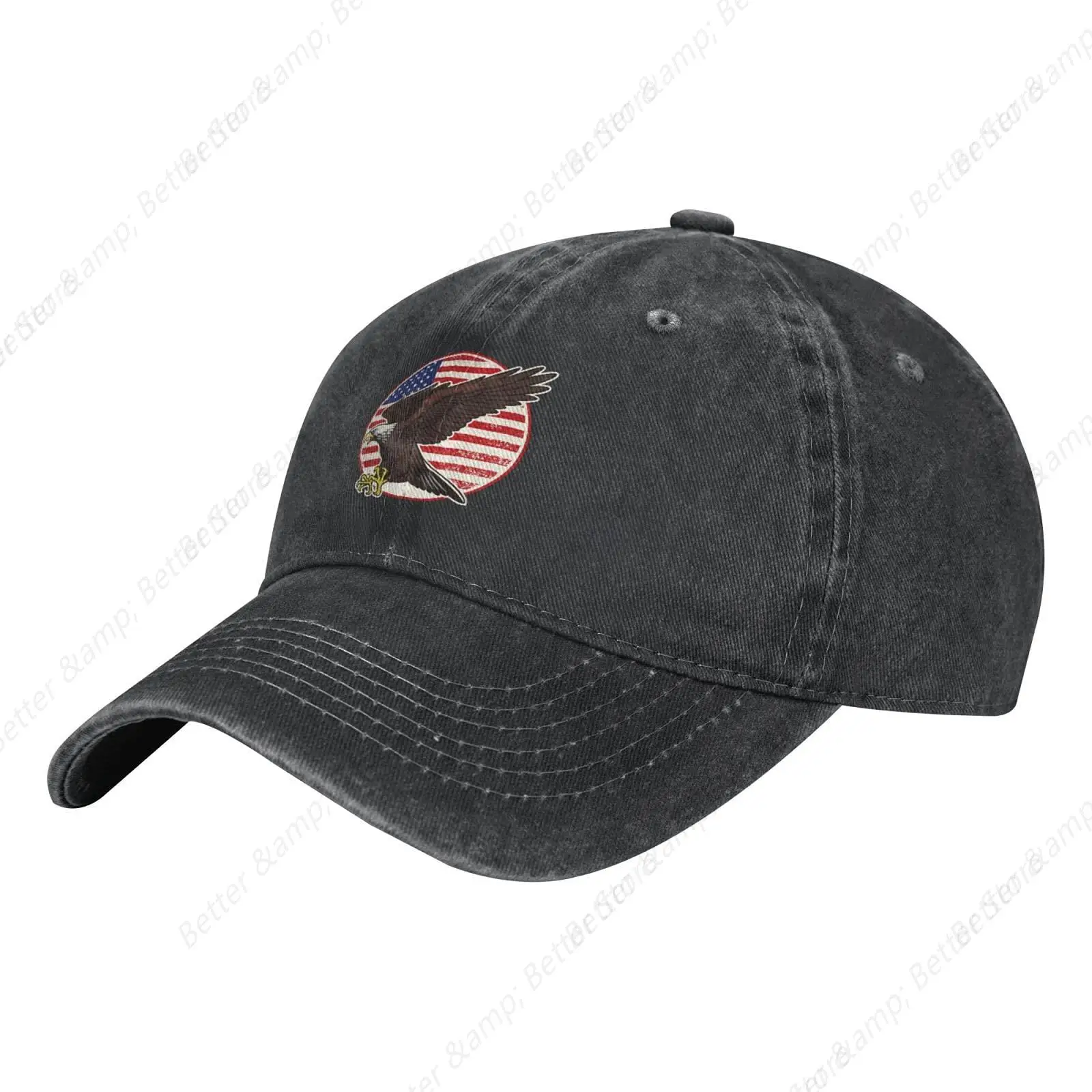 

Baseball Caps Dad Hats Cotton Polo Style Adjustable for Women Men American Flag Eagle Casquette