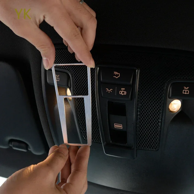 

For Mercedes Benz A B Class GLA CLA X156 C117 W177 W246 14-17 Car Dome Reading Light Switch Cover Trim Stickers Car Accessories