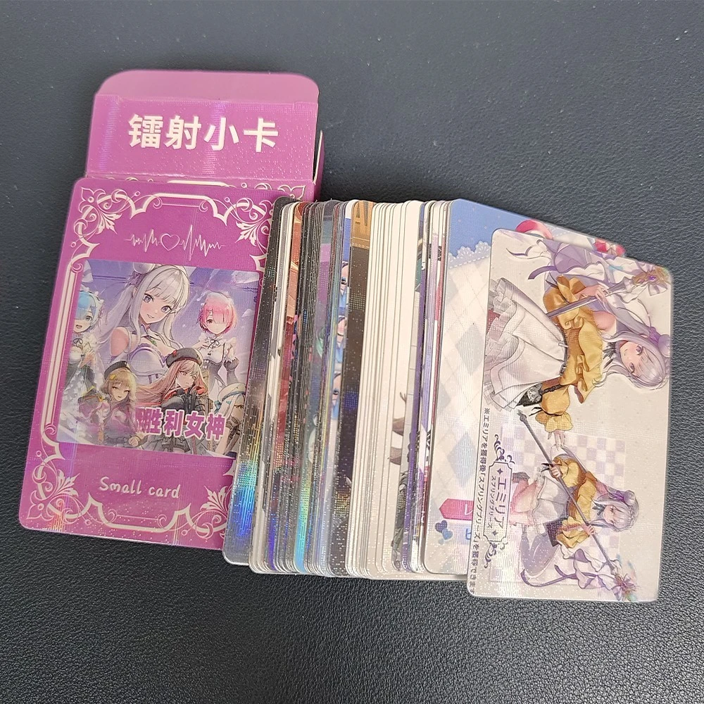 50 Pc/set victory of goddess Manga Laser Lomo Card Album Comic Characters Photocard Fans Collection Cards