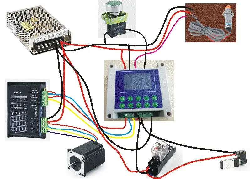 Imagem -05 - Controlador do Servo Motor Motor Deslizante Programável do Único Eixo em Vez do Controlador Industrial do Plc Xj-90