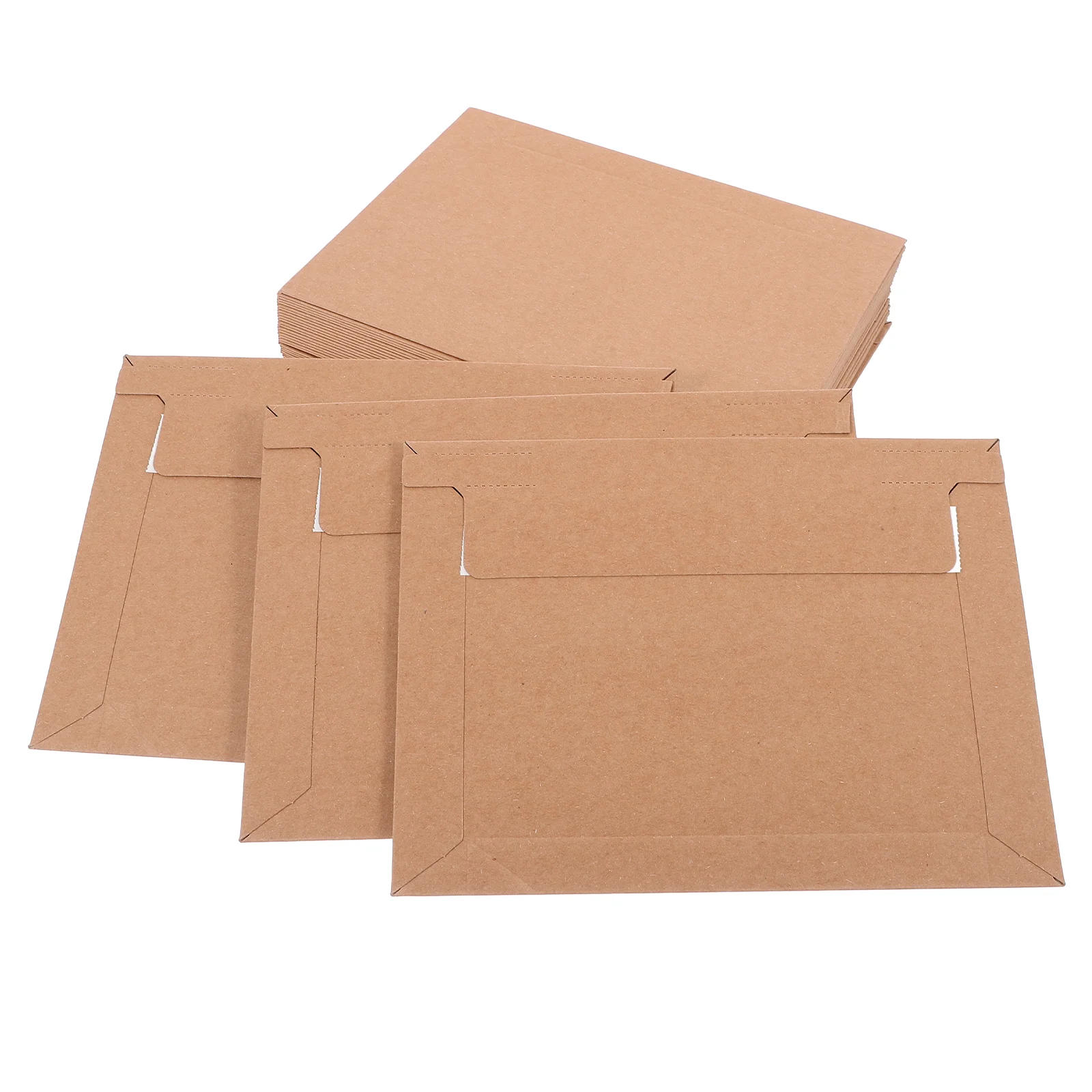 Self-sealing Document Bag Paperplates Rigid Mailer Thicken Light Grey Envelopes