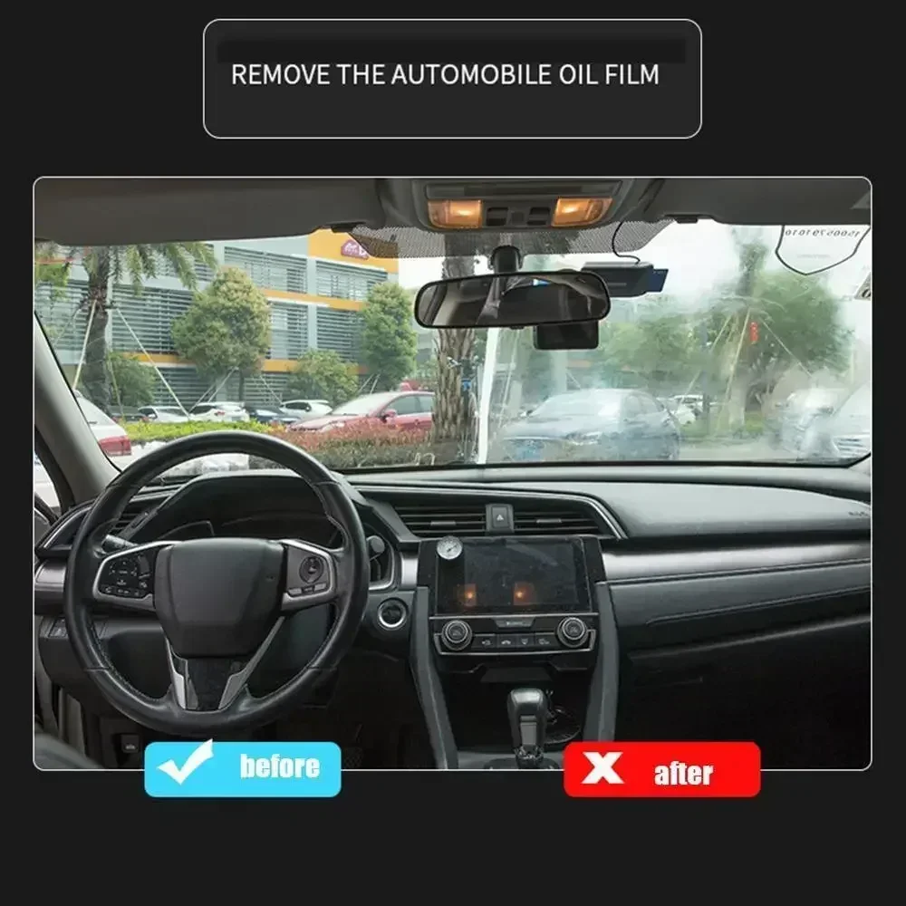 車のガラス研磨脱脂剤クリーンポリッシュペーストケアガラス疎水性プロテクトウィンドウペイントオイルリムーバー剤水膜油