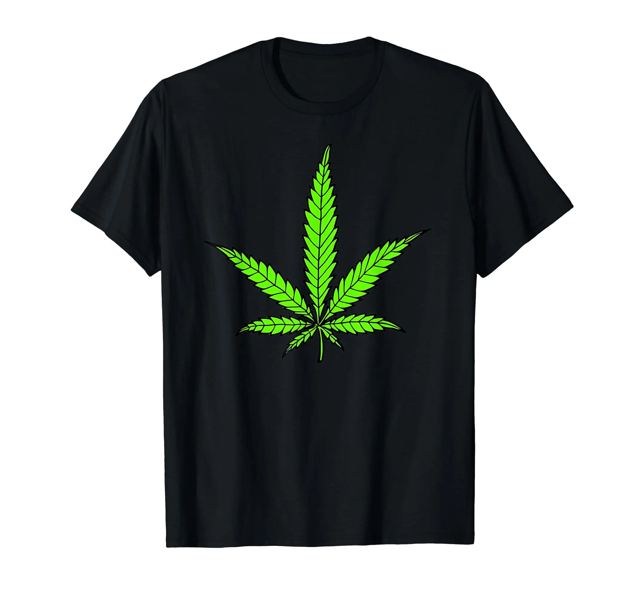 

Beautiful Weed Cannabis Plant Leaf Silhouette T-Shirt