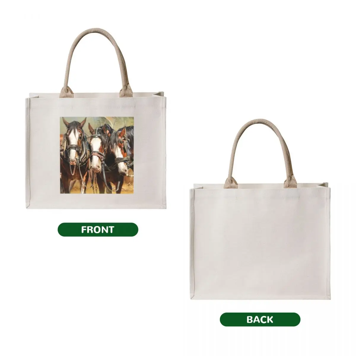 Clydesdale Conversation Tote Bag Cloth bags shopping cart bags free delivery bags shopper bag woman