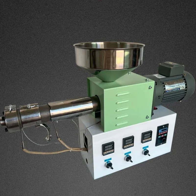Mini Plastic Extruder, Multi-Functional 3D Printing Filament Making Machine with Uniform Extrusion for Small Batch Production