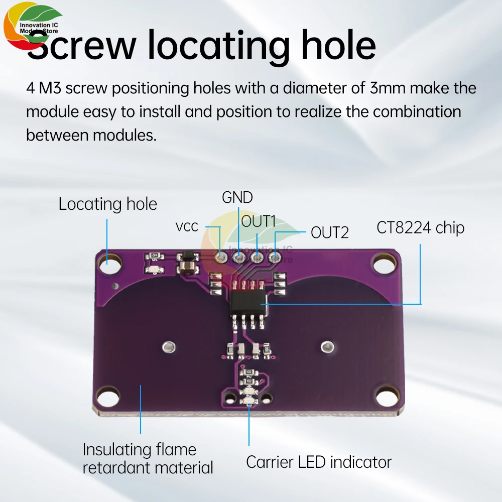 Dual-Button Touch Sensor Module Household Capacitive Touch Proximity Sensor Key Switch Panel About 0-5mm Suitable For Arduino