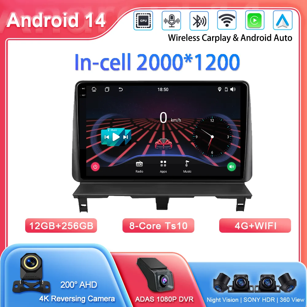

Android для Peugeot Partner 1 2002-2008 Partner Origin 1 2008-2011 Автомобильный радиоприемник Multimidia плеер GPS-навигация 4G Carplay DVD