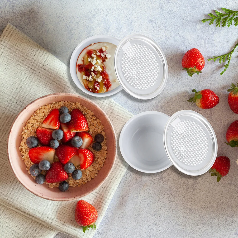 6 قطعة 40 مللي وعاء ألومنيوم صغير لعش الطيور الأسماك الجيلاتين مختومة سهلة السحب غطاء ارتفاع درجة الحرارة تبخير المحمولة وجبة خفيفة الحلوى #6