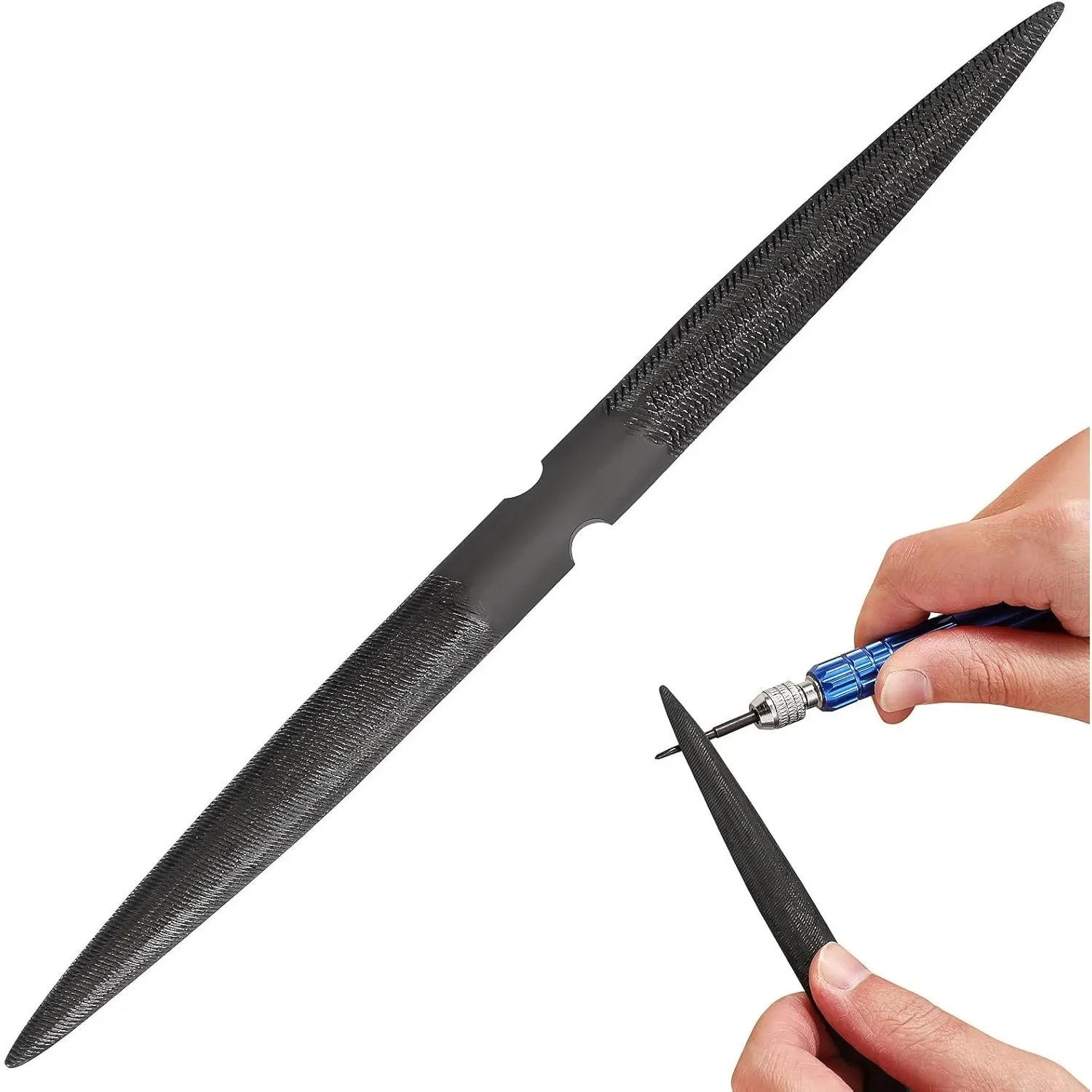 

8-дюймовая профессиональная пилка для восковой резьбы с двумя концами (полукруглая и плоская), ручной инструмент для моделирования, изготовления ювелирных изделий, рукоделия и воскового дизайна