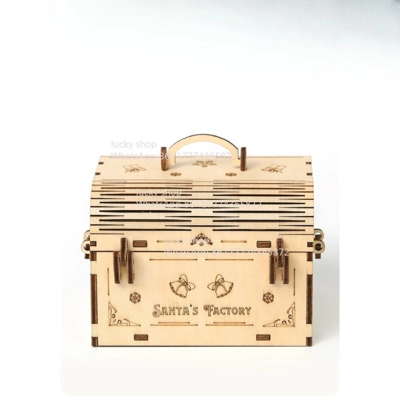 

Деревянный сейф с кодовым замком | Надежное хранилище с механизмом: Декоративный ящик для хранения с кодовым замком