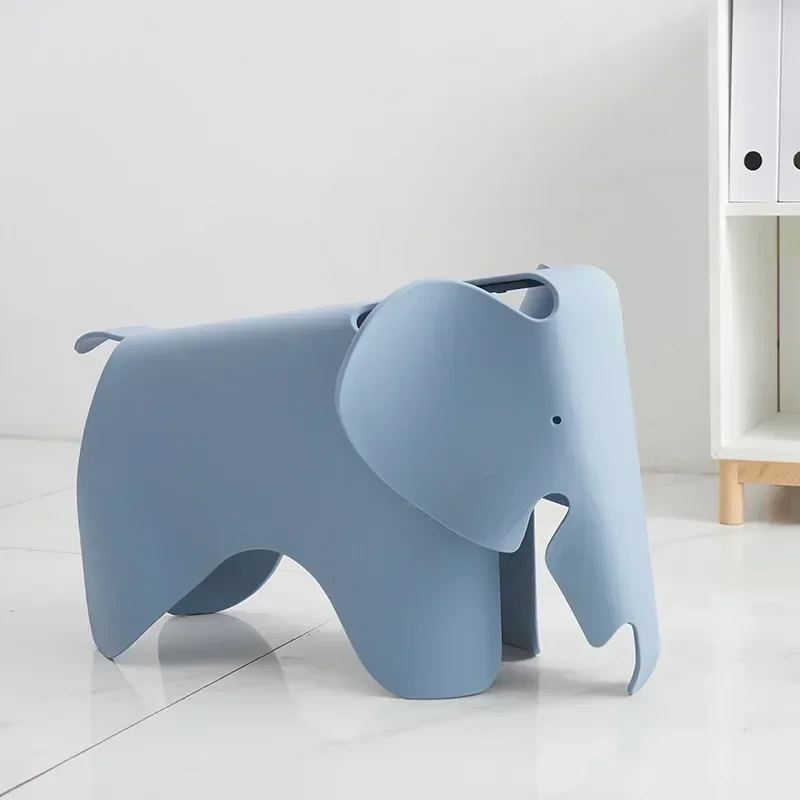 Ins Nordic creative elephant chair shoes chair stool cute little elephant chair children's animal stool ornaments toy stool