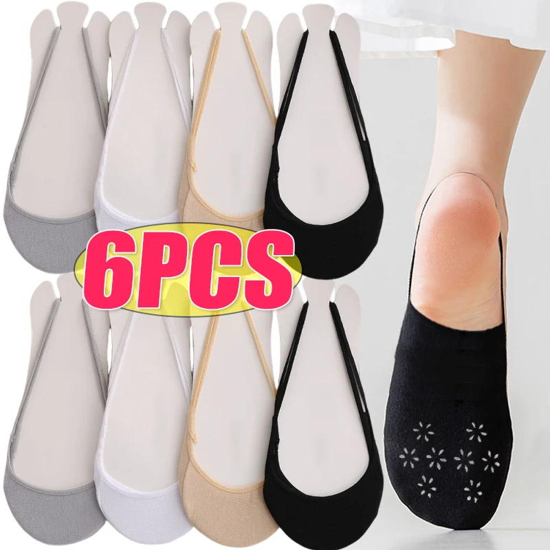 

Summer Invisible Half-Palm Women Socks Silicone Non-Slip Thin Boat Sox High Heels Shoes Antiskid Liner Half Feet Stockings