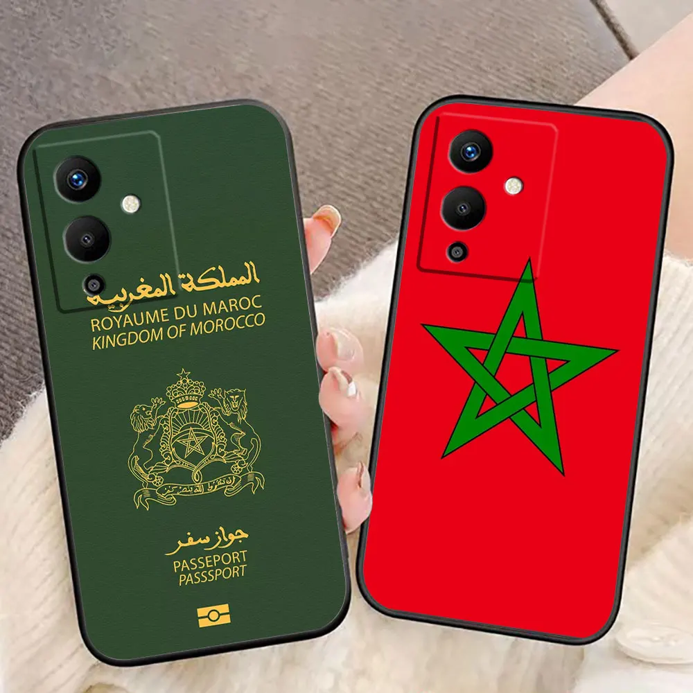 Moroccans Morocco Flag Passport Phone Case For Infinix TECNO POP SPARK GO SMART 5 6 7 8 9 CAMON 15 16 17 20 20C 30C Case Funda