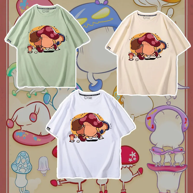 

Delicious in Dungeon Anime Cosplay Set: Mushroom Forager T-Shirt Adventurer BandanaCasual Outfit Daily Wear Costumized