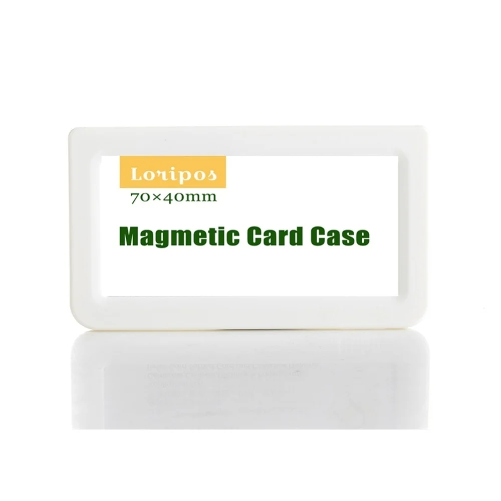 70*40mm Magnetic Card Sleeve Label Paper Sign Holder Case Display Frame Remover Fridge Magnet Frame Metal Shelf Price Talker Pop