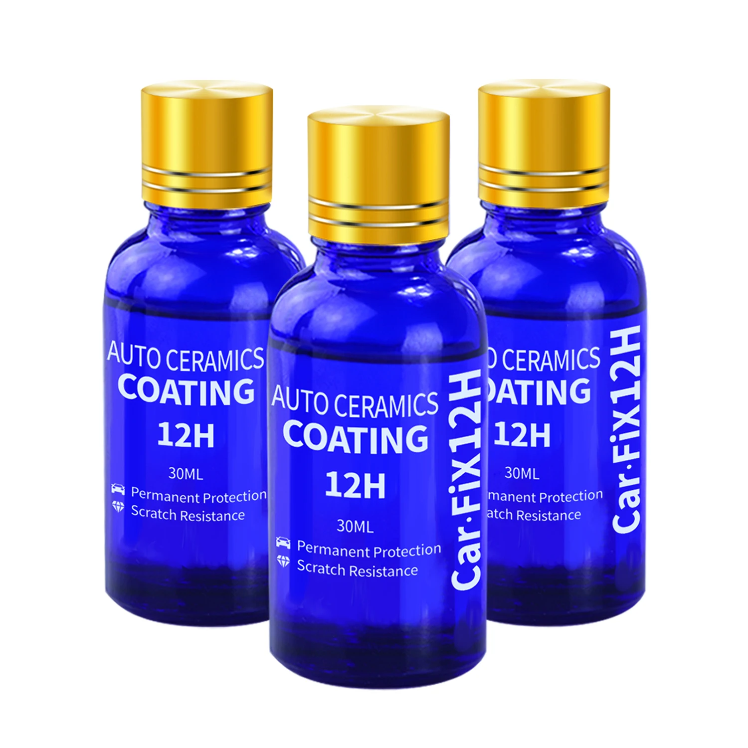 3 قطعة 12H طلاء السيراميك تلميع الشمع سوبر مسعور الطلاء الرعاية المتانة المضادة للتآكل مطلي كريستال سيارة الزجاج السائل