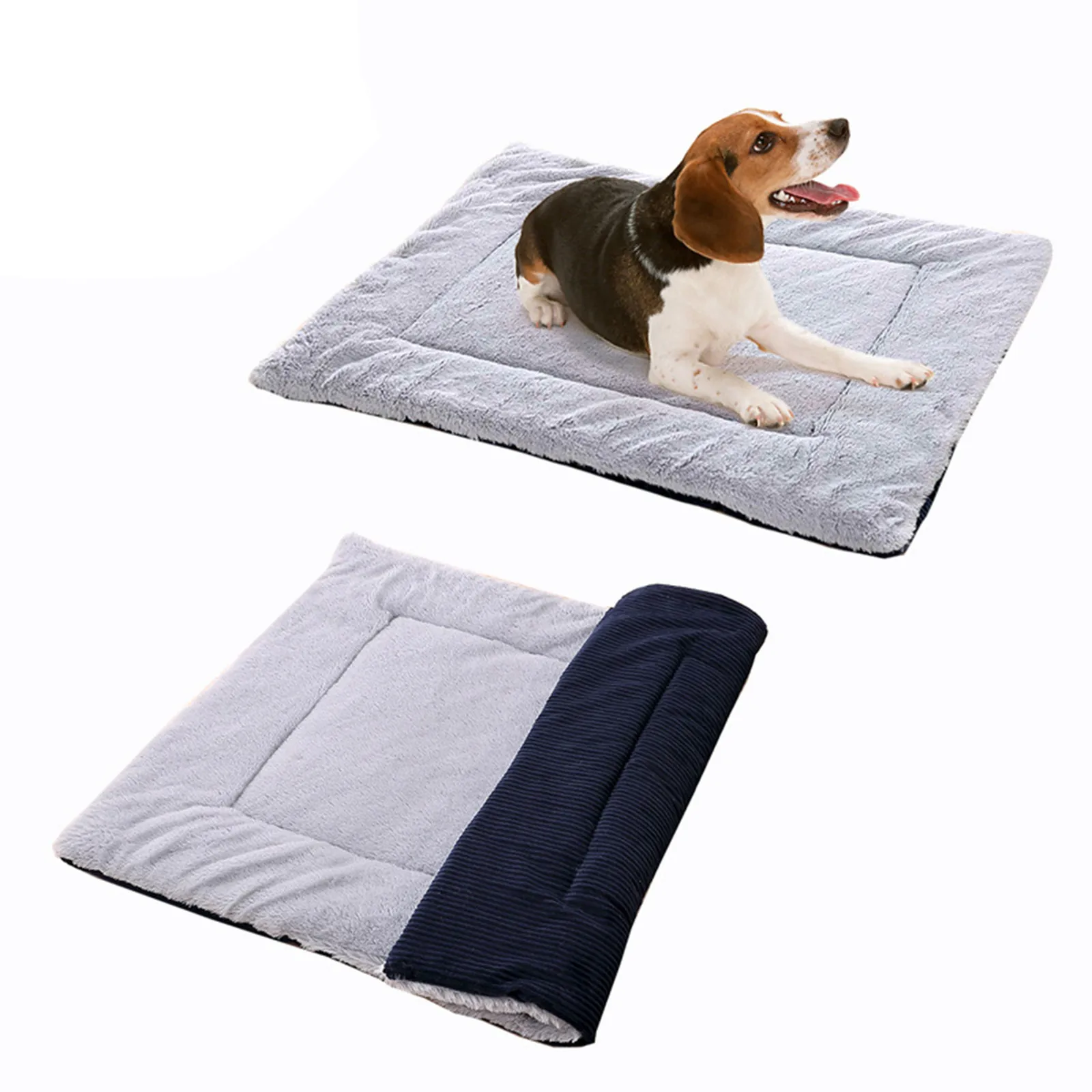 

Winter Warm Cat Mat Dog Kennel Soft Deluxe Plush Cat Dogs Mattress Pet Bed Mat With Anti Slip Bottom Pet Universal Cushion