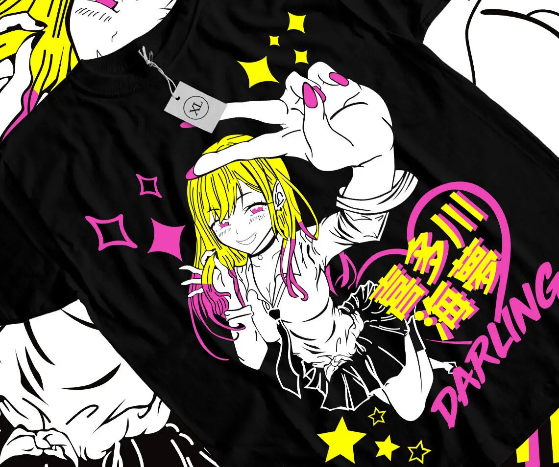 Marin Kitagawa T-Shirt My Dress Up Darling Girl Kawai Waifu Anime Shirt All Size