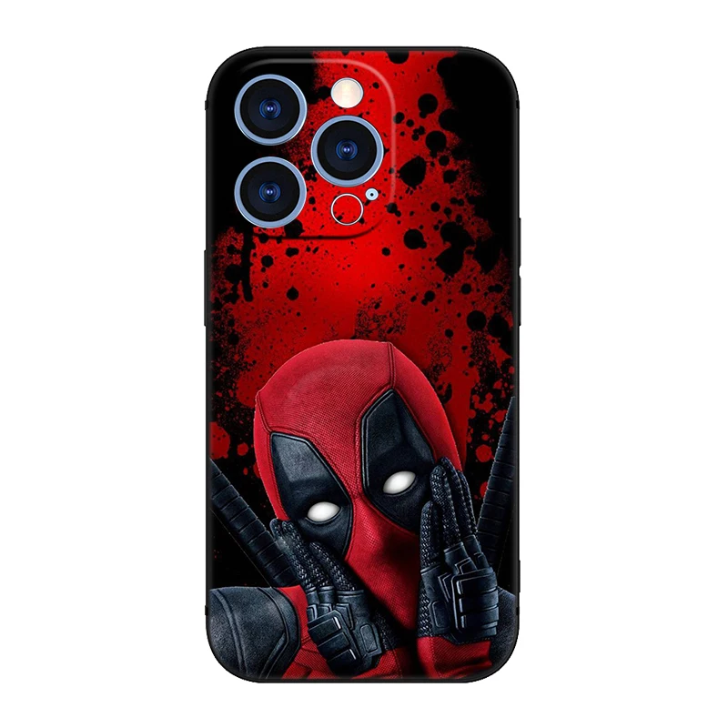 Cute Deadpool Phone Case For Samsung Galaxy M15 M55 M14 M54 F55 C55 F34 M53 M34 M33 M52 M51 M12 M13 M23 Note 10 20 Ultra