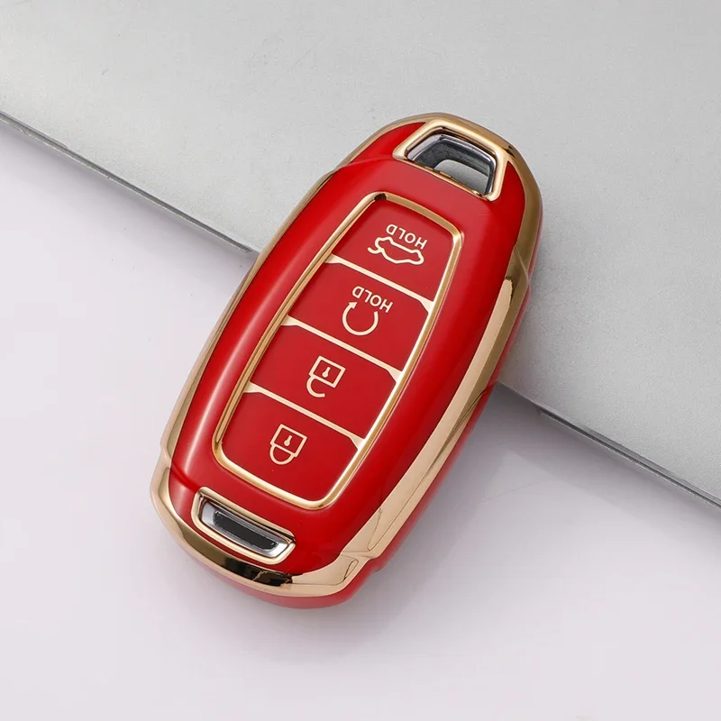 TPU Car Key Fob Case Key Fob Cover For Hyundai I30 Ix35 KONA Encino Solaris Azera Grandeur Ig Accent Santa Fe Palisade Keychain
