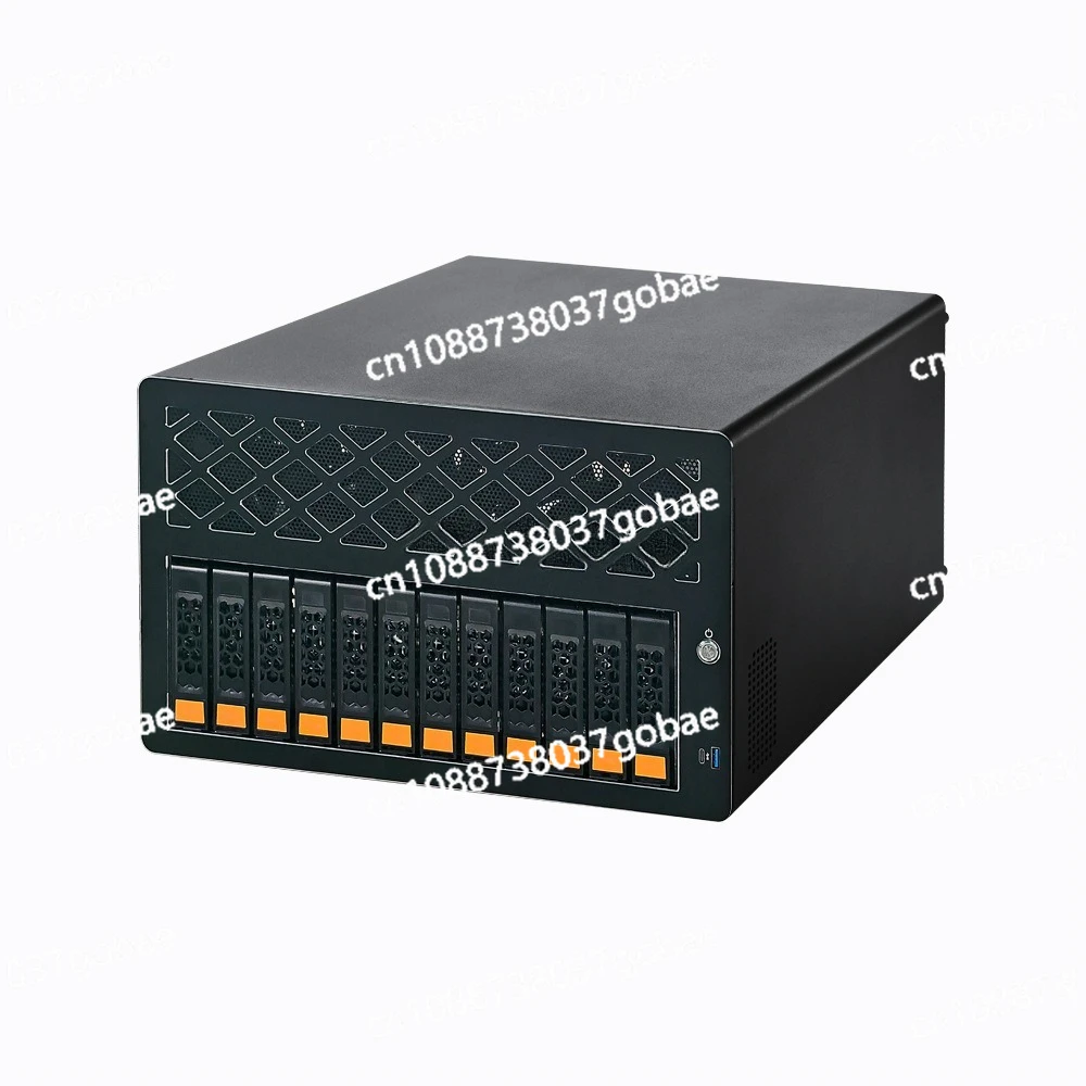 12 Bay Hot Swap Server Chassis, Support ATX Motherboard NAS Storage Case for Network Data Industrial PC Control - view 2