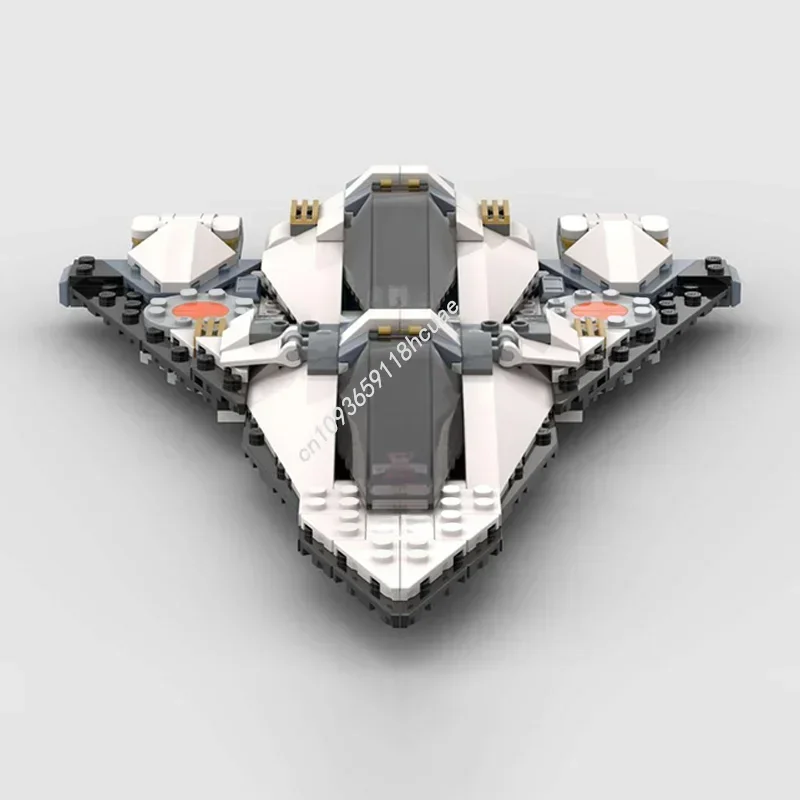 405 Pezzi Star Battle Delta-7X Super Aethersprite Heavy Starfighter, Modello di Astronave, Blocchi da Costruzione MOC, Mattoncini Creativi Impilabili