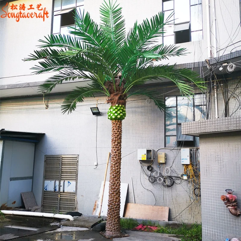 

custom.China Factory Supply UV Proof Customized Artificial Coconut Tree For Outdoor Garden Decor