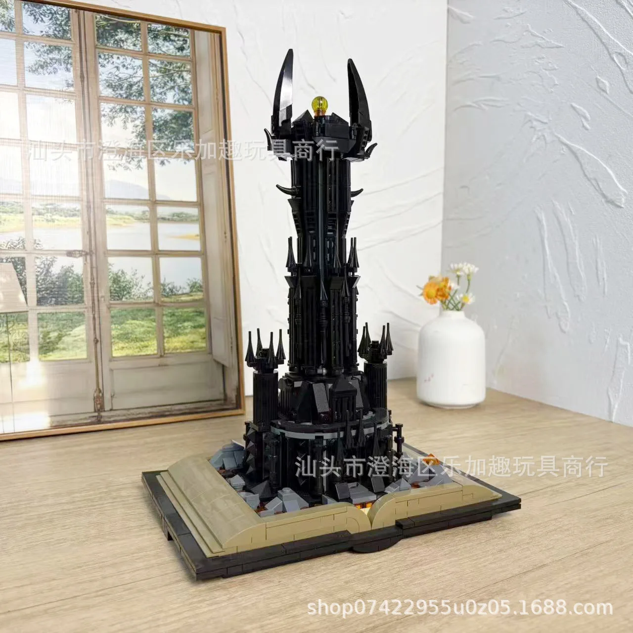 Creative Series Black City Model Science and Education Small Particle Assembly Building Block Toys