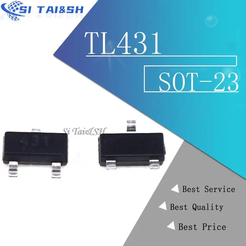 50pcs tl431 sot tl431a sot-23 431 bis-92 tl431acdr sop-8 sop smd neuer spannungs regler ic