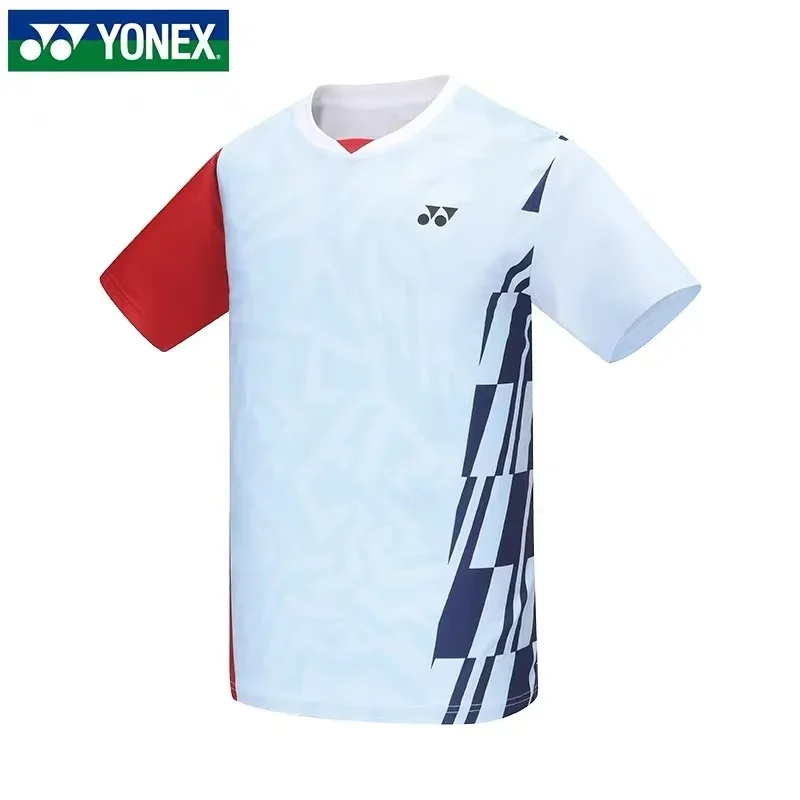 

YONEX New Badminton Tennis Wear Sports T-shirts Short-sleeved Comfortable Breathable Sweat-absorbent Quick-drying Tops