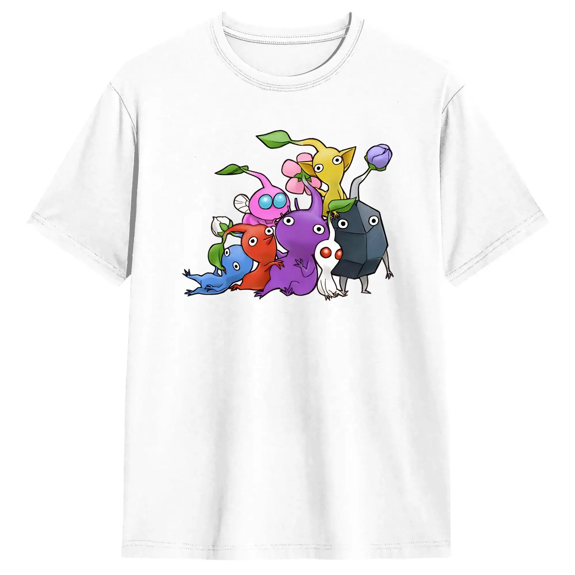 Men Women T Shirt  T-Shirts Hipster Pikmins Summer Tee Shirt Y2K Funny Cotton Tops Birthday Gift