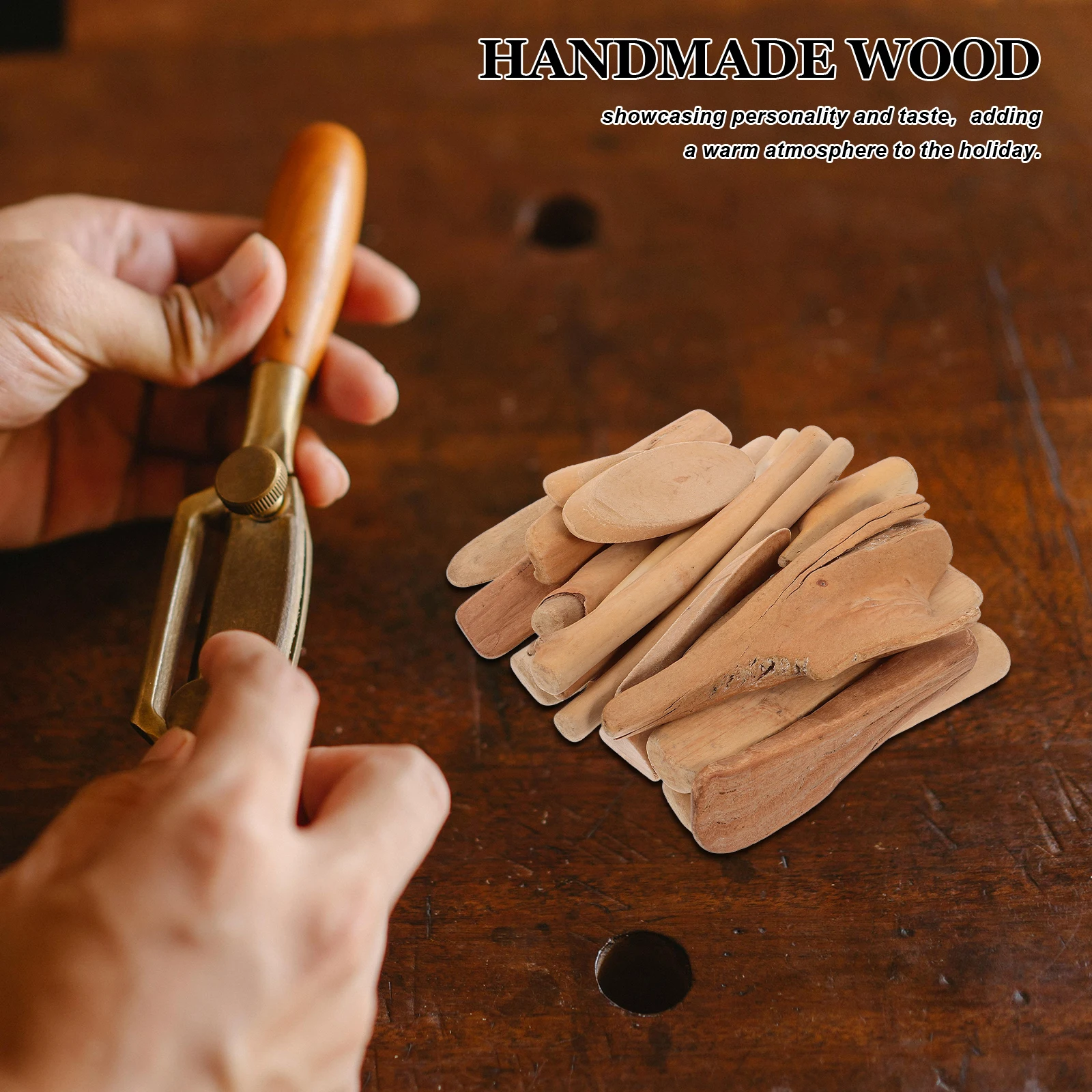 

20Pcs Driftwood Pieces for Crafts Natural Wooden Sticks Christmas Wood Decorations DIY Twigs Sticks Rustic Home Decor