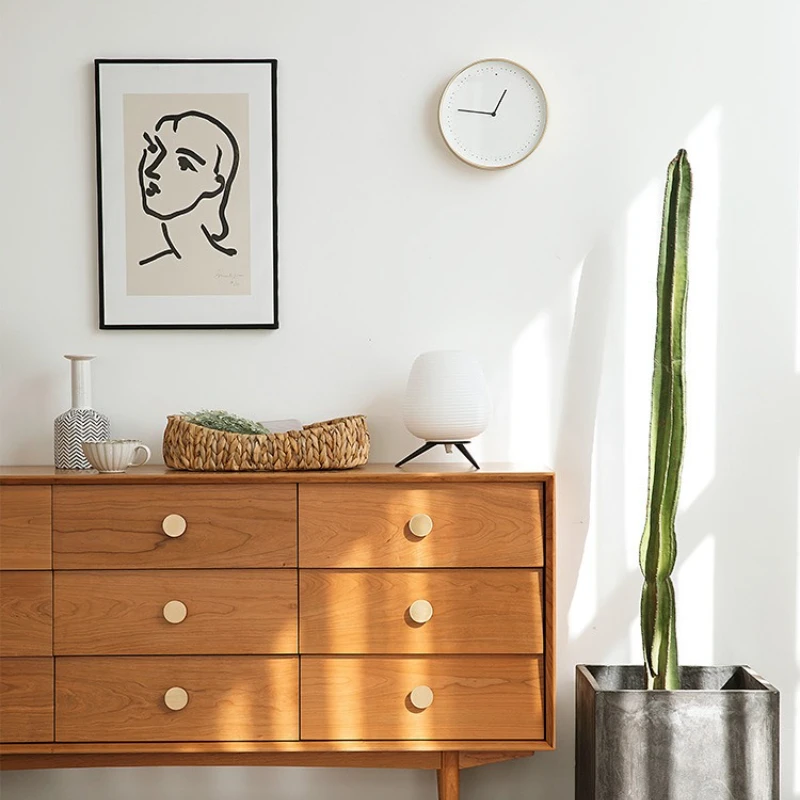 Nine-chest cabinet, living room against the wall, home modern bedroom, Nordic Japanese-style bedroom cabinet, class lock