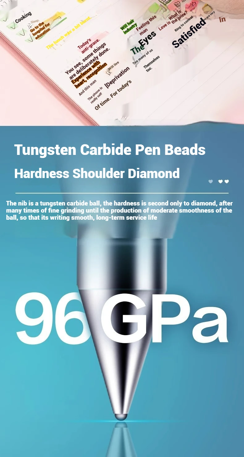 6/12 Stück Deli 0,5-mm-Farbstift, Stift für Notizen, Stift für wichtige Aufzeichnungen, Schulbedarf, Büromaterial. – Detail 7