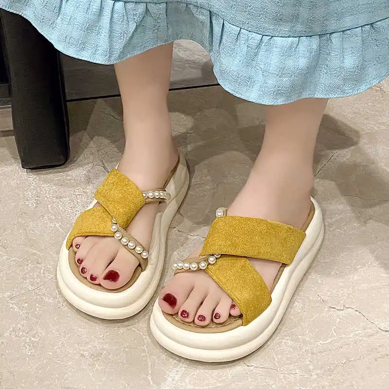 

Two Strips Lightweight Woman Casual Sandal Shoes Sport Funny Slipper Sneakers Welcome Deal All Brand Famous Bascket