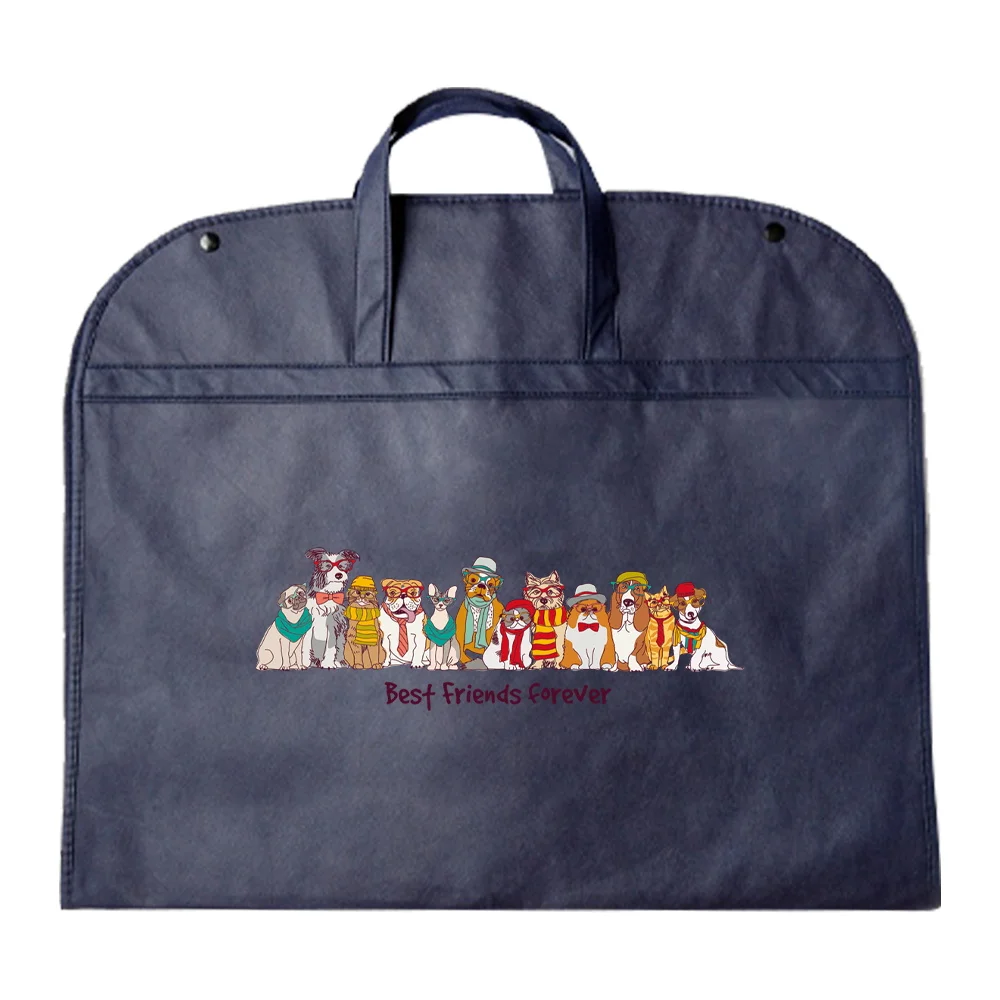 جديد غير المنسوجة الملابس الغبار يغطي سميكة دعوى معطف الغطاء الواقي خزانة صندوق تخزين ملابس أكياس لطيف الكلب نمط سلسلة #5