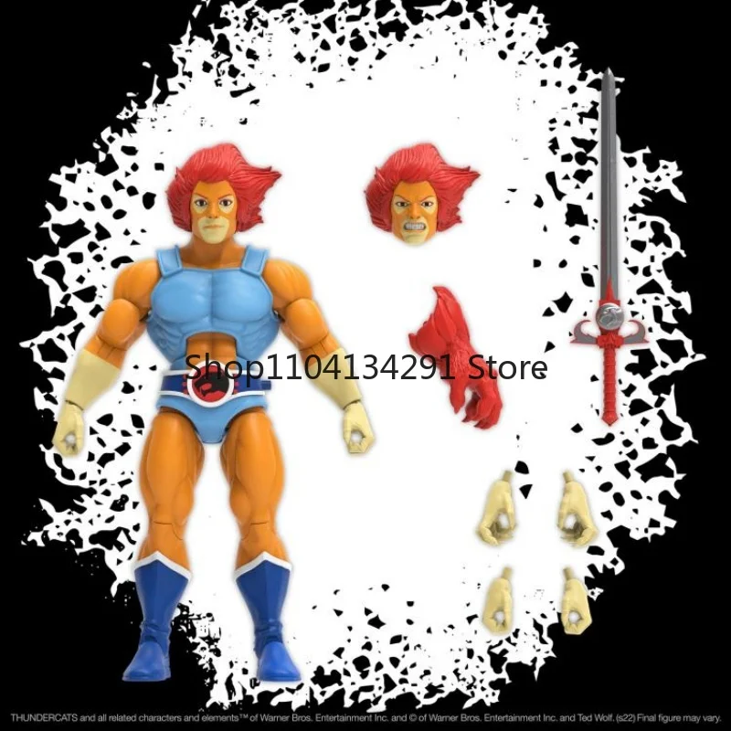Originale SUPER7 ThunderCats Wave 6 TCW6 Gatto leone, Re demone, Donna ghepardo, Action Figure in stile retrò monchiano Giocattolo per bambini