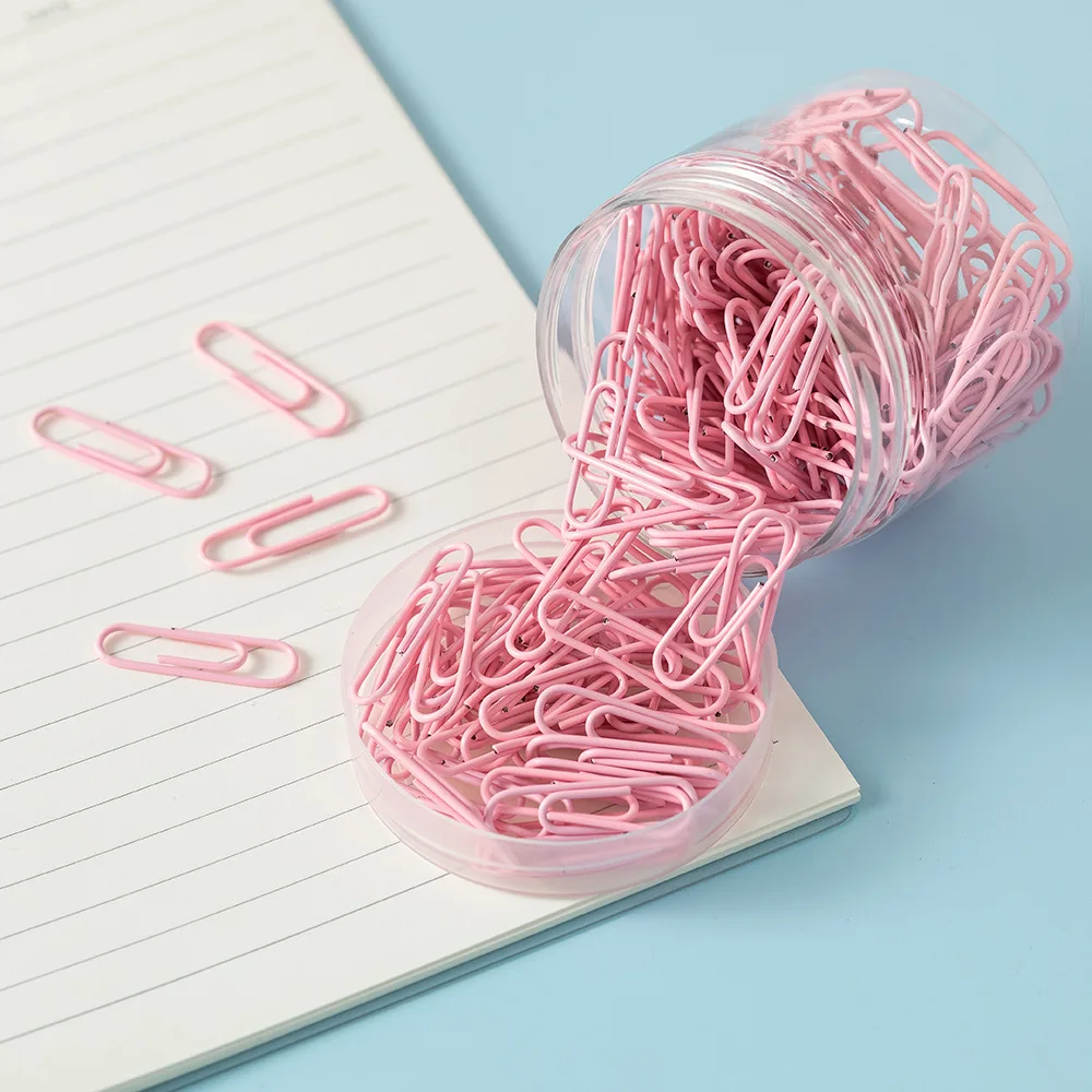 200 قطعة 28 مللي متر الوردي الايداع ورقة كليب تخزين البيانات القرطاسية المعدنية مدرسة مكتب المرجعية كليب تحديد البيانات تنظيم دبوس