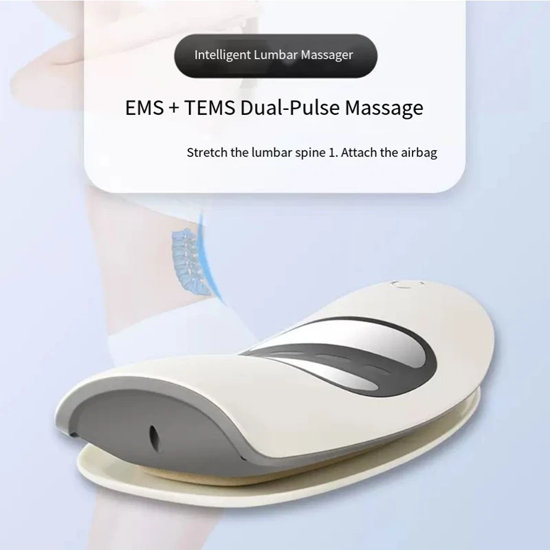 

Electric Lumbar Traction Massager Adjustable Vibration Waist Spine Support Back Massage Machine Inflatable Stretcher