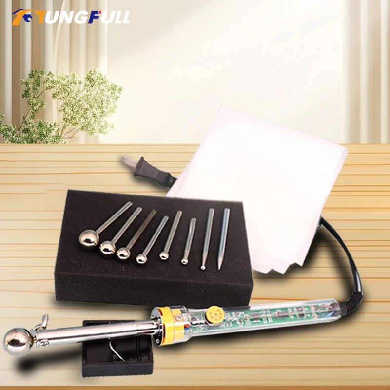 Fabric Flower Ironing Machine Soldering Iron Flower Making Tool Double-layer Inner Pyrographic Device Ironing Tools Set