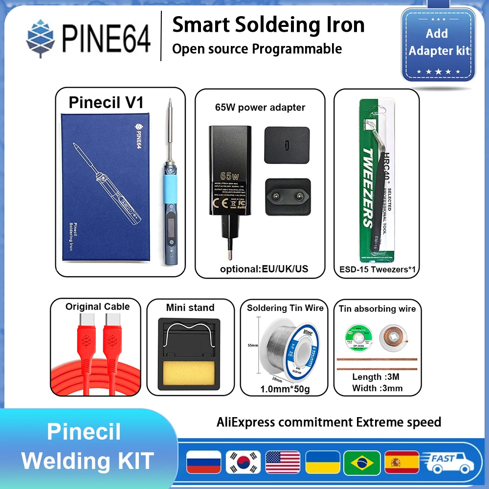 pine64-pinecil-portable-soldering-iron-v1-with-type-c-dc-jack-power-supply-welding-kit-tool-not-for-pinecil-v2